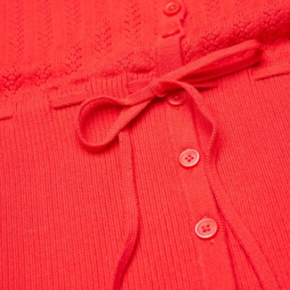Aritzia Wilfred Red Soloist Long Sleeve Cardigan - Picture 7 of 7
